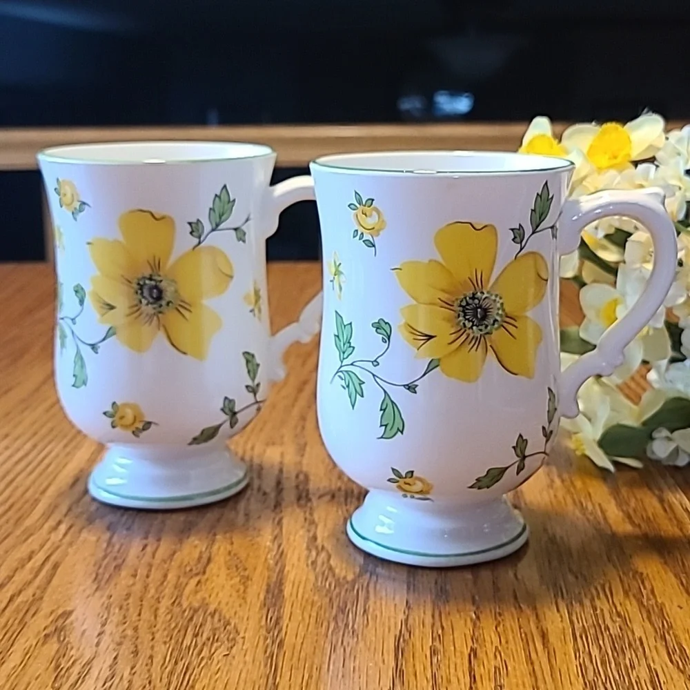 Royal Victoria Floral Fine China Tea Cups - Picture 1 of 10